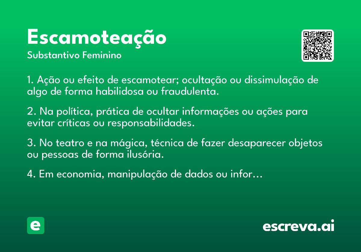 escamoteação