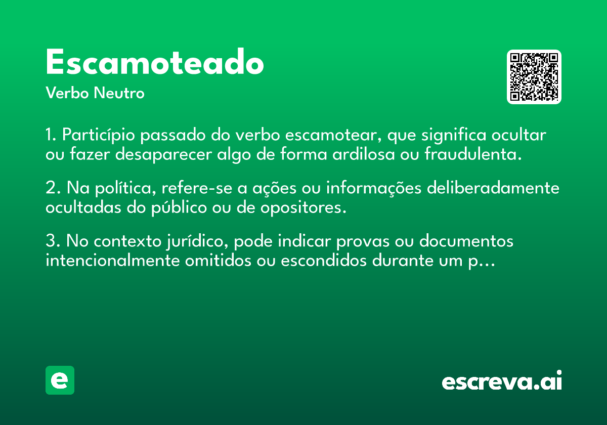 escamoteado