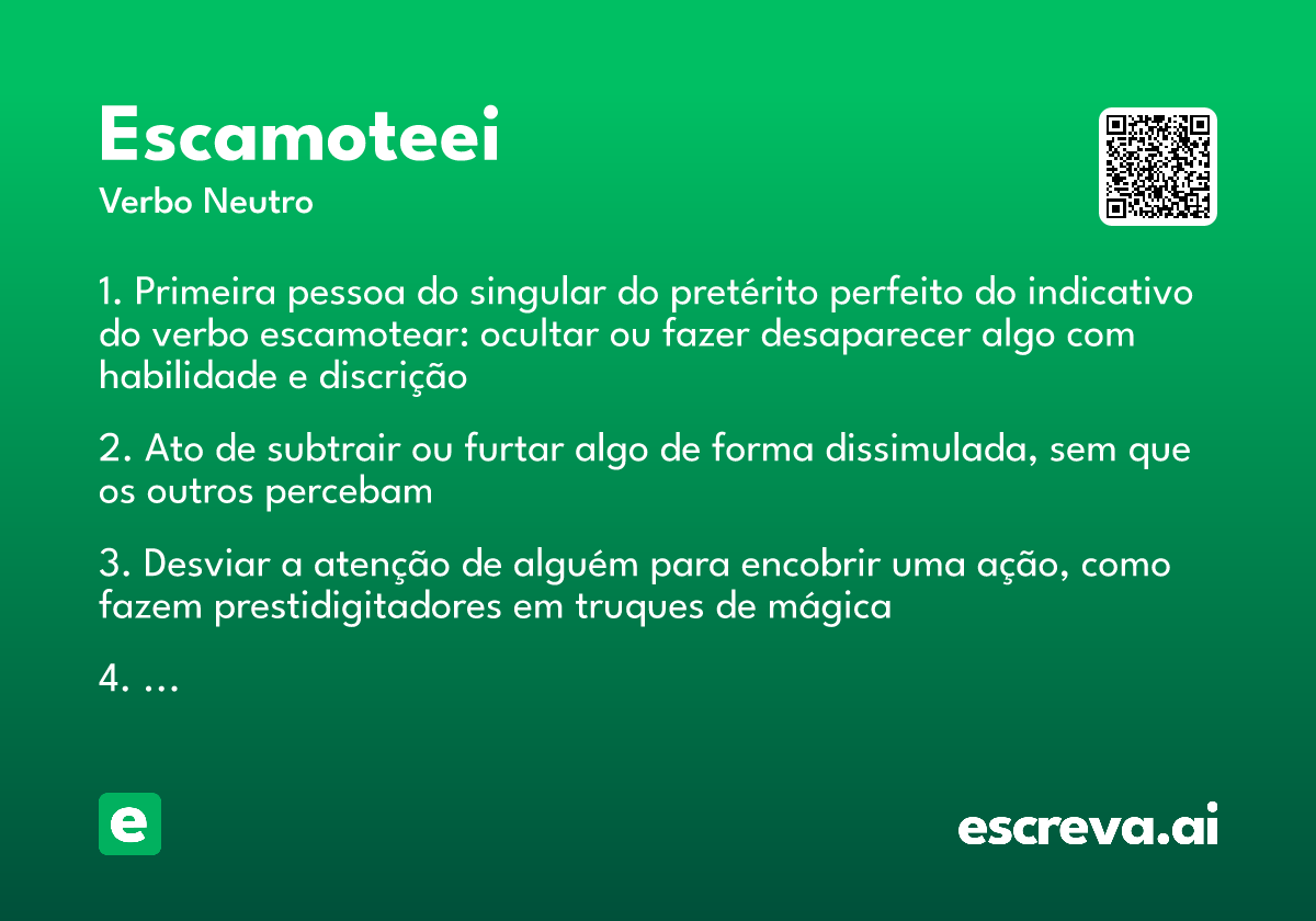 escamoteei