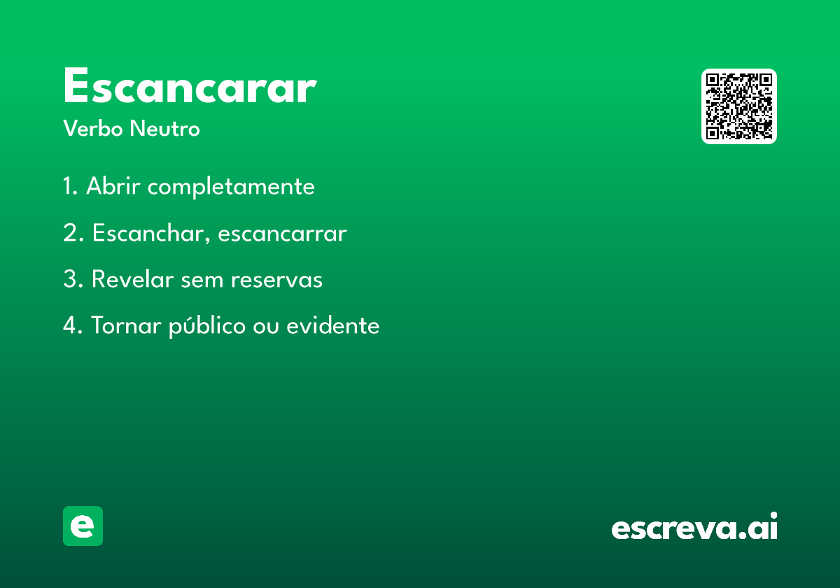 escancarar