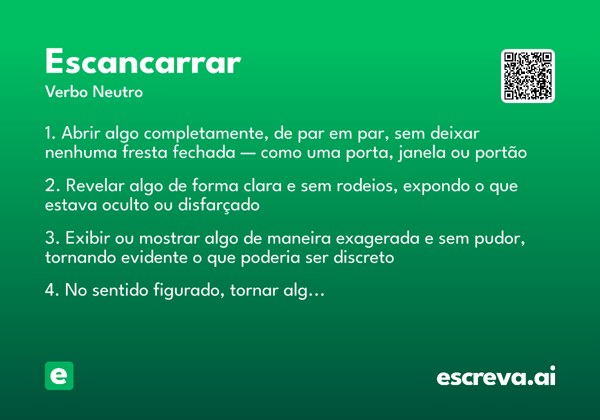 escancarrar