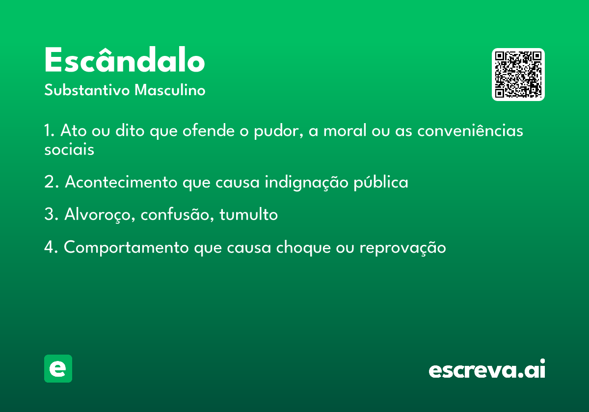 escândalo