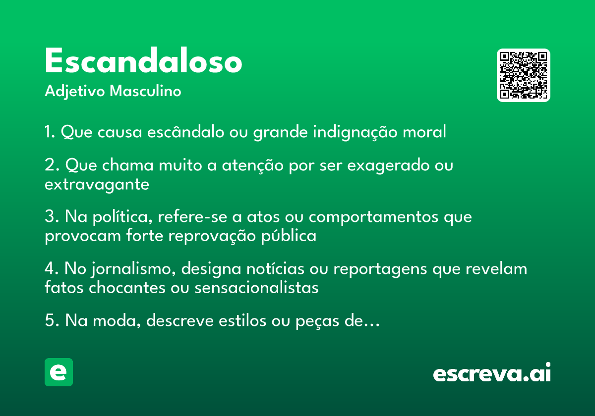 escandaloso