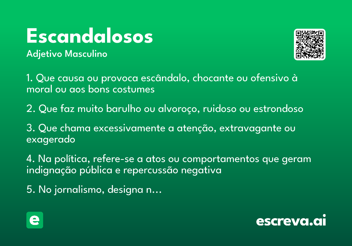 escandalosos