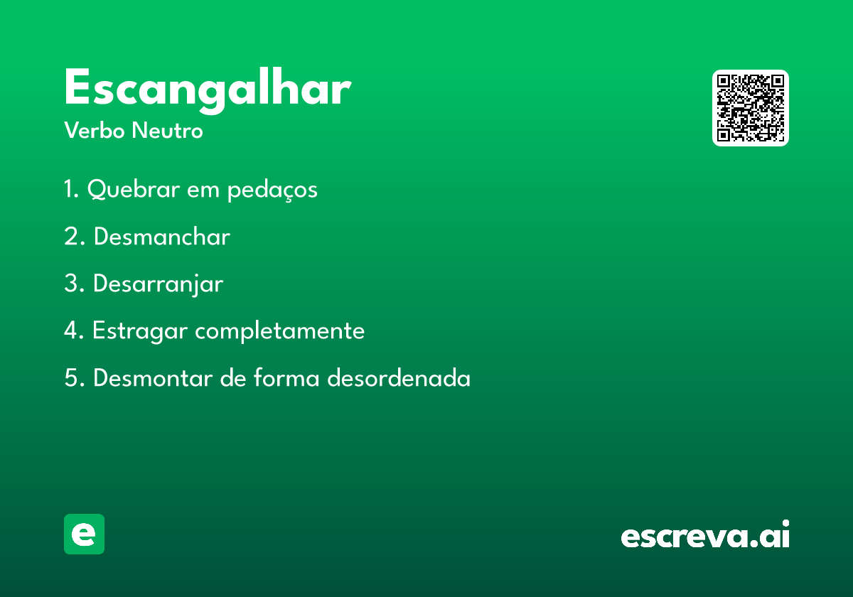 escangalhar