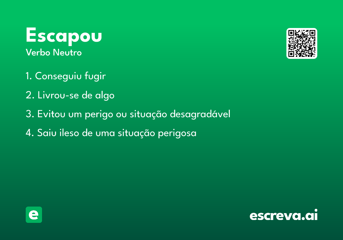 escapou