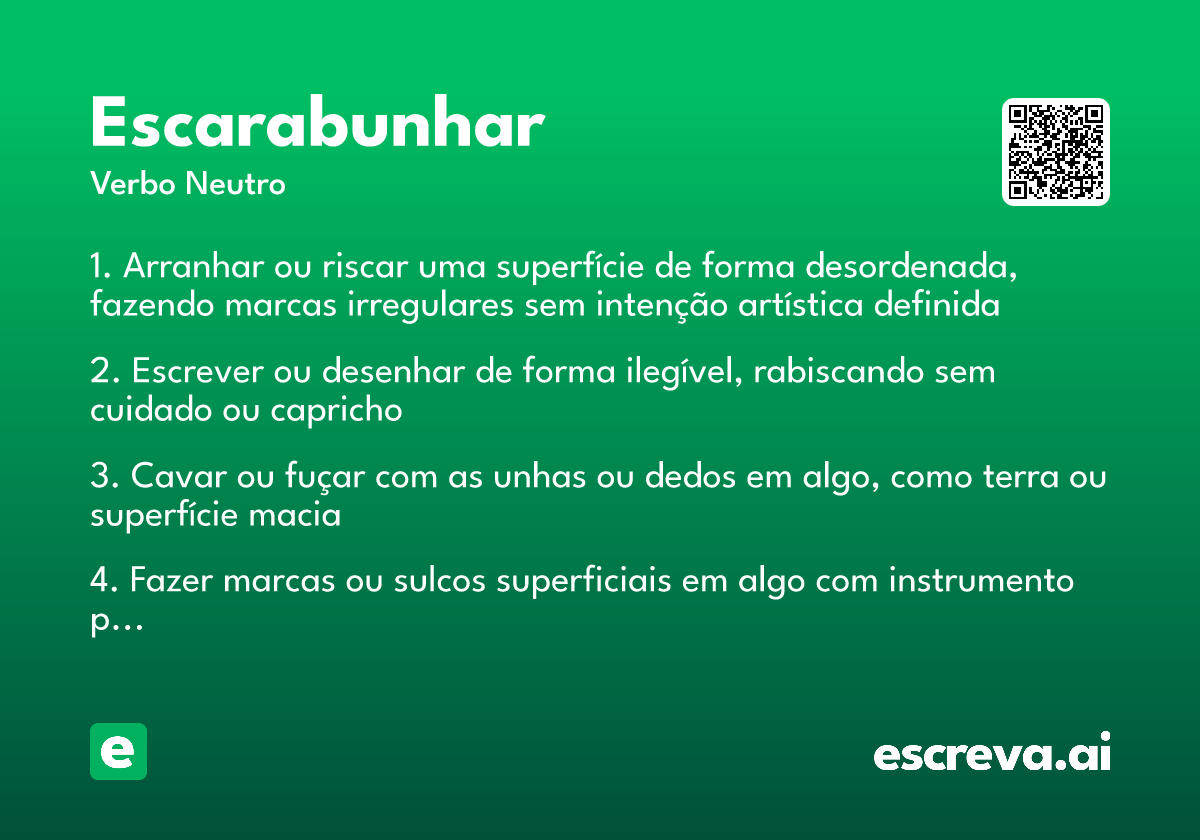 escarabunhar