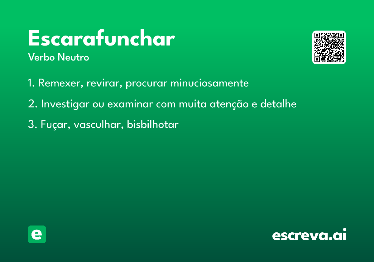 escarafunchar