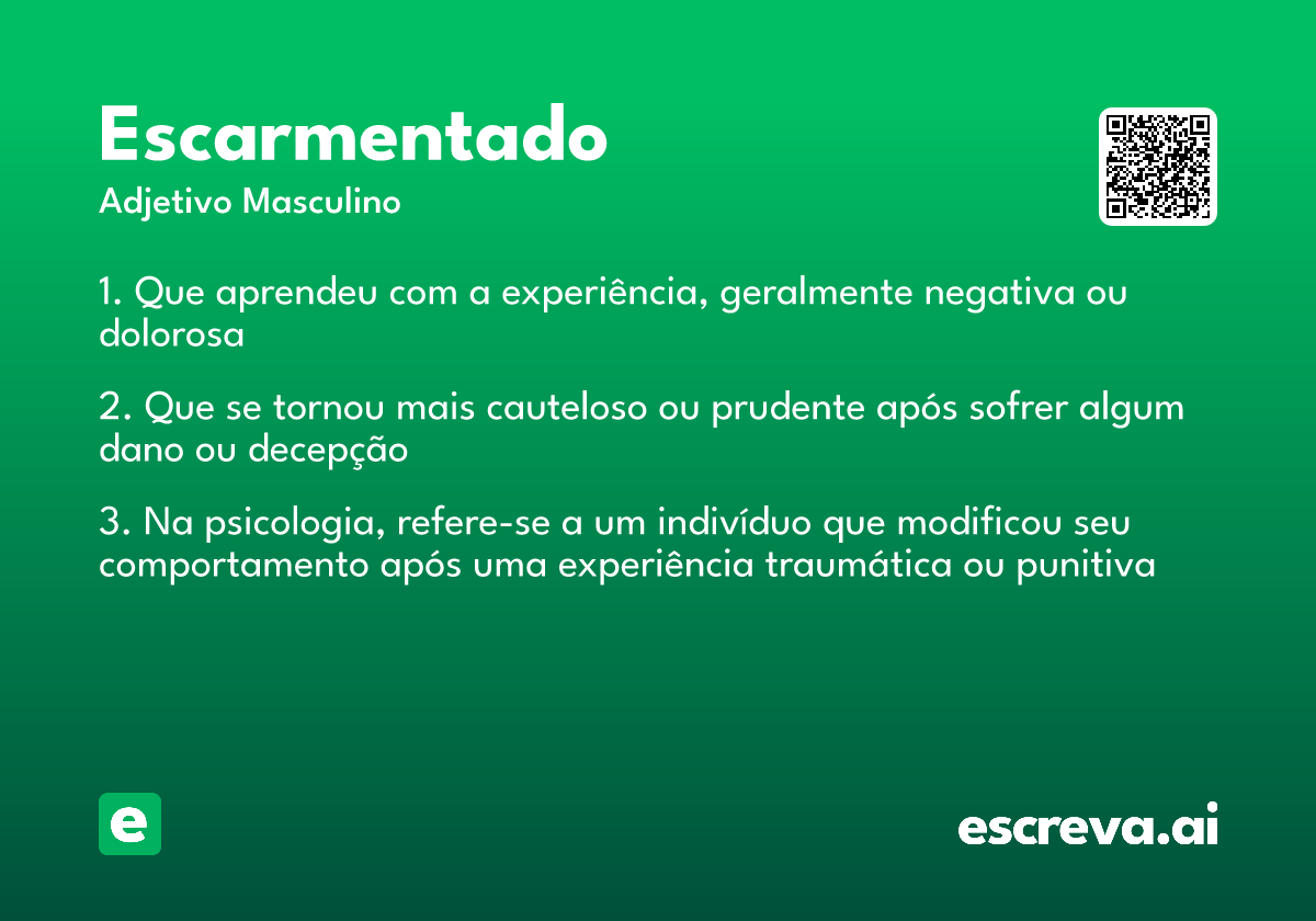 escarmentado