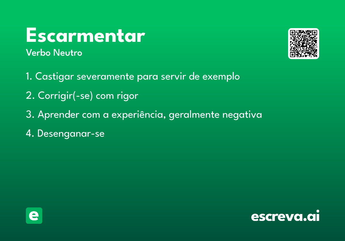 escarmentar