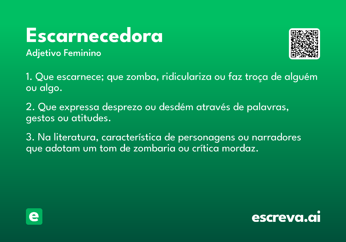 escarnecedora