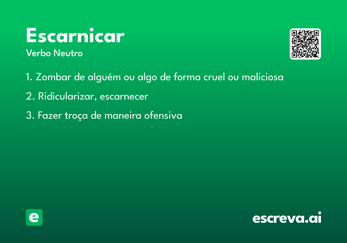 escarnicar