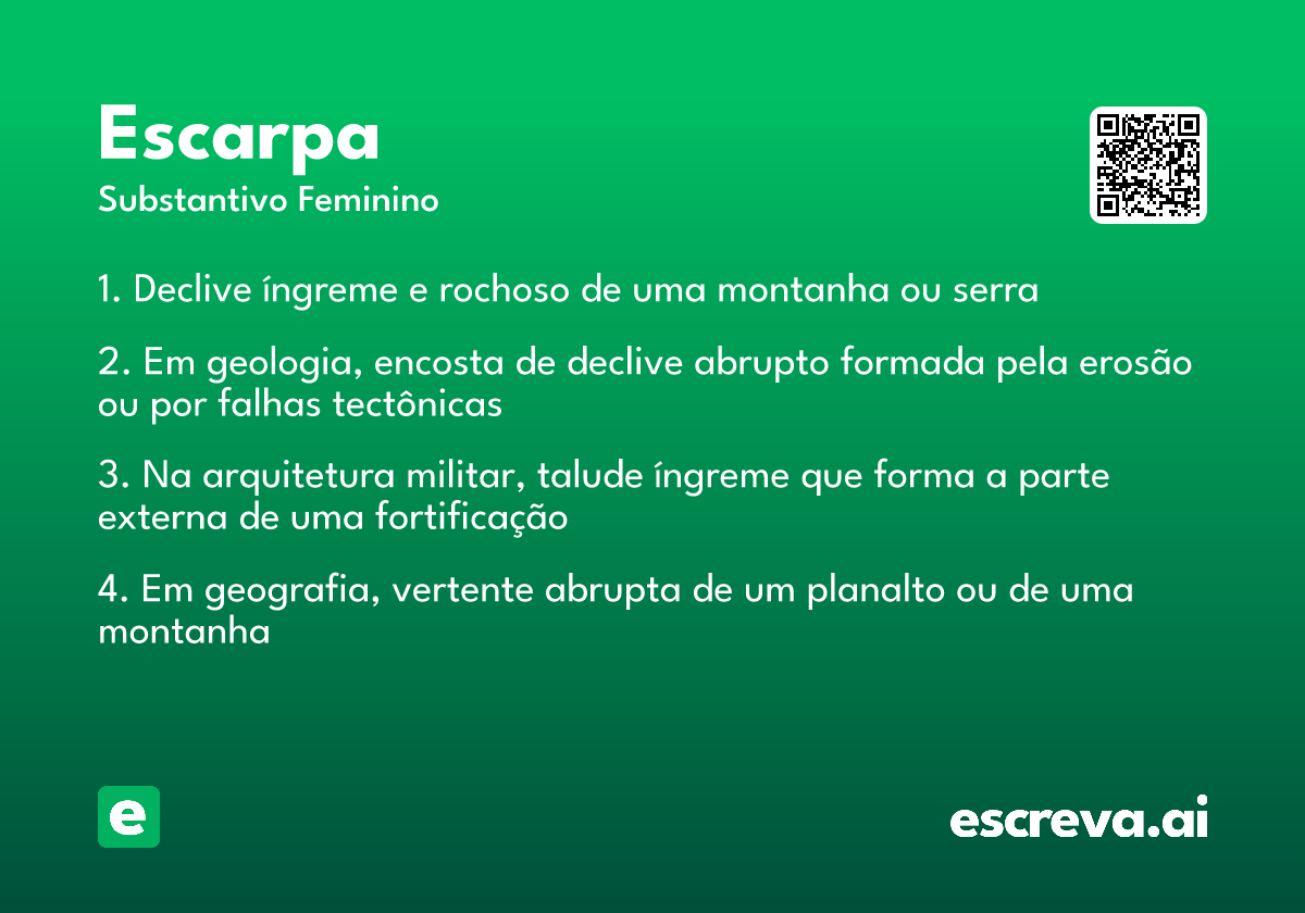 escarpa
