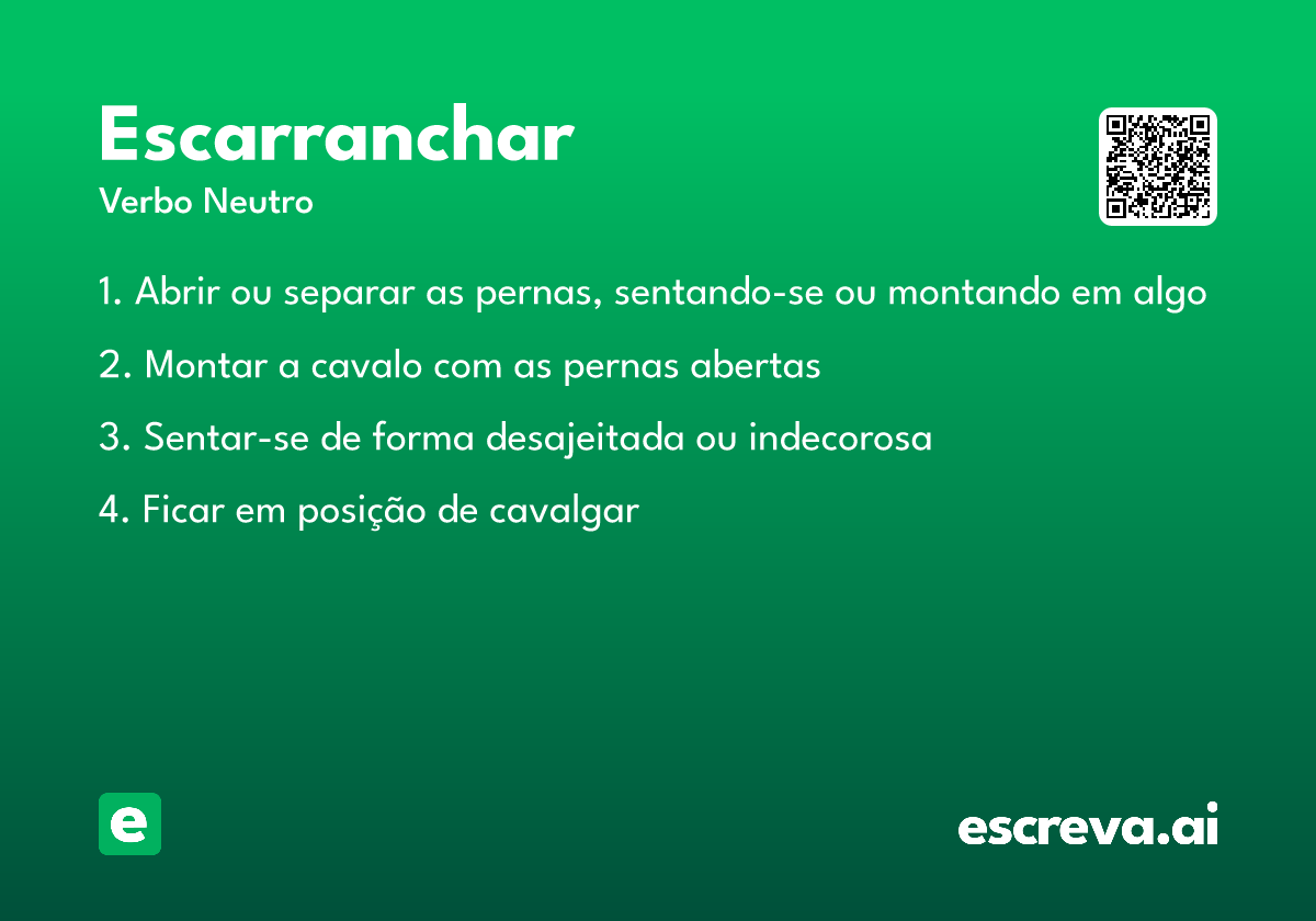 escarranchar
