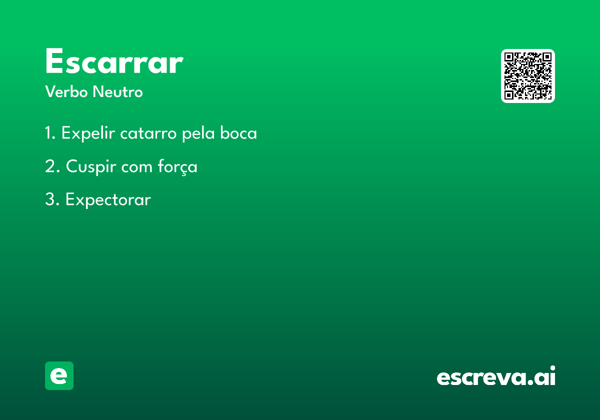 escarrar