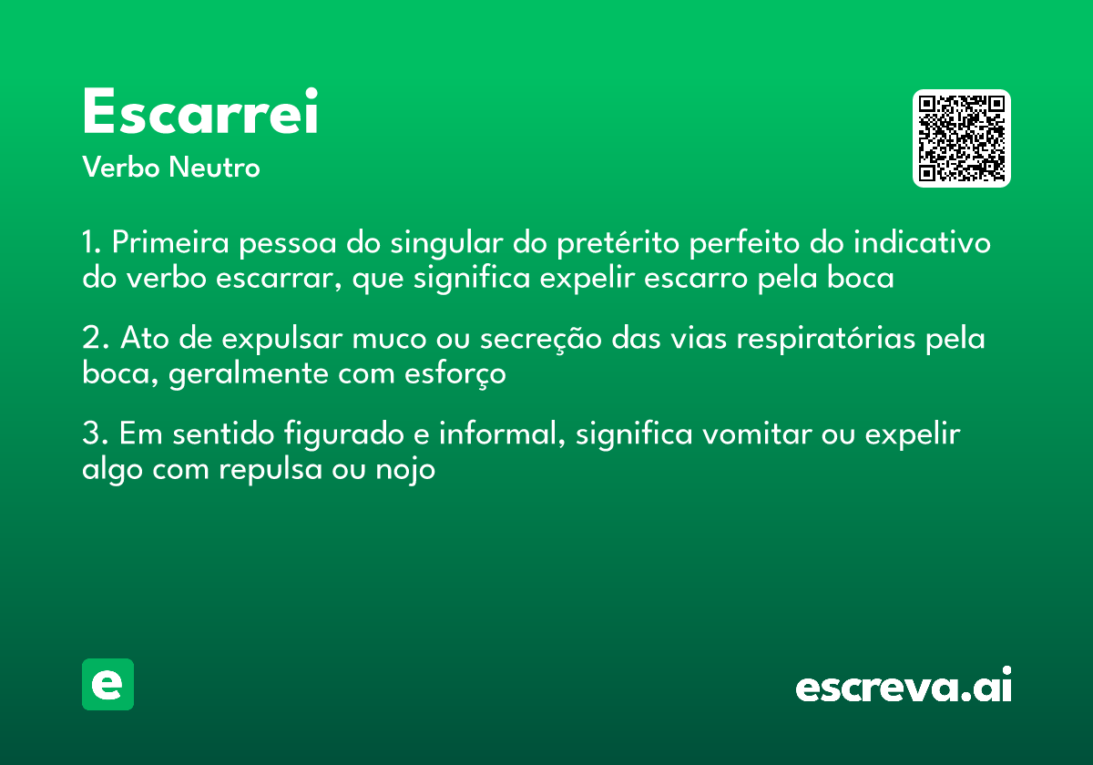 escarrei