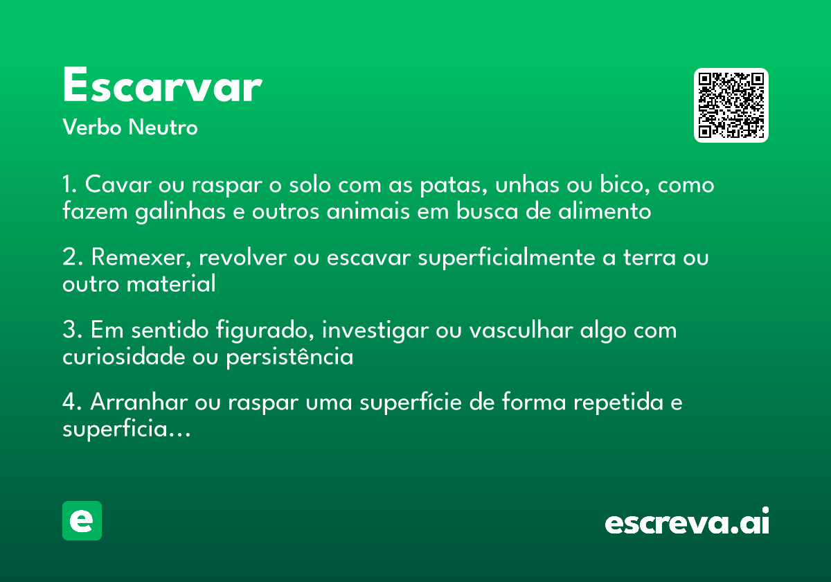 escarvar