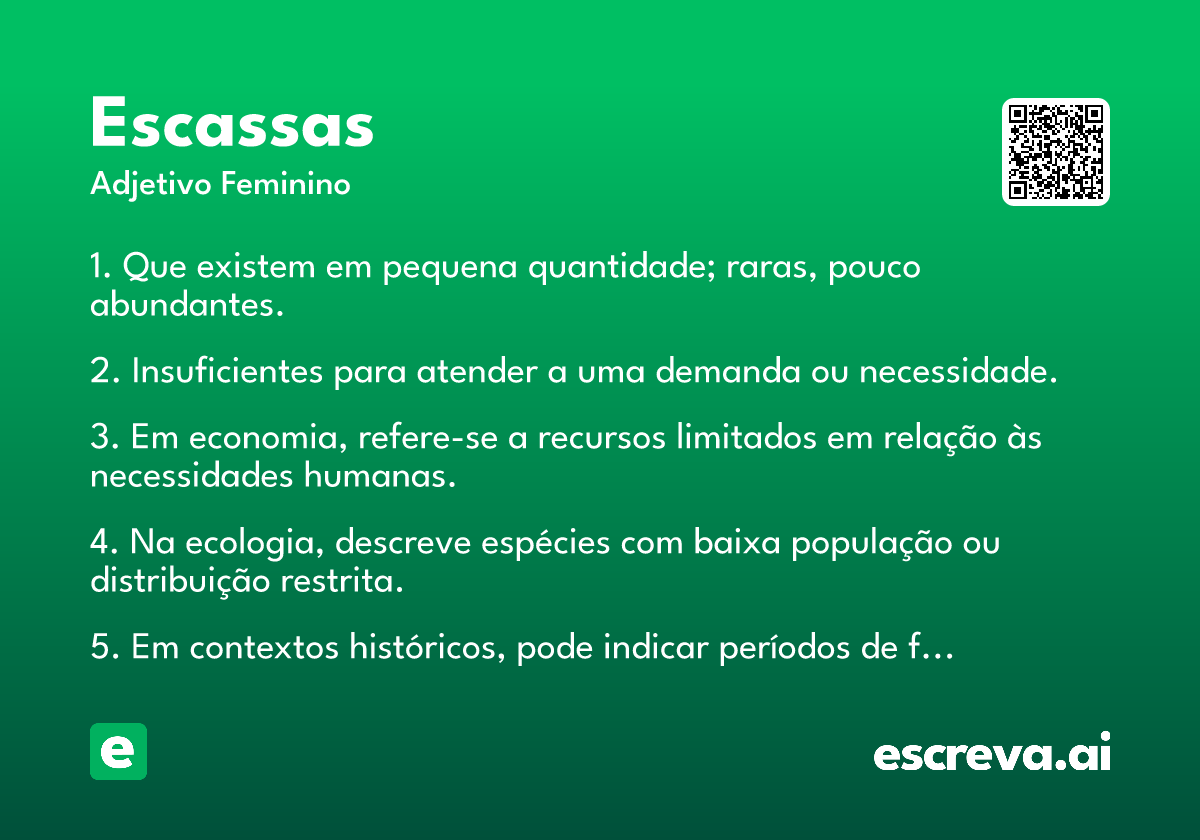 escassas