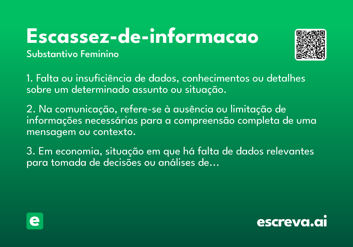 escassez-de-informacao