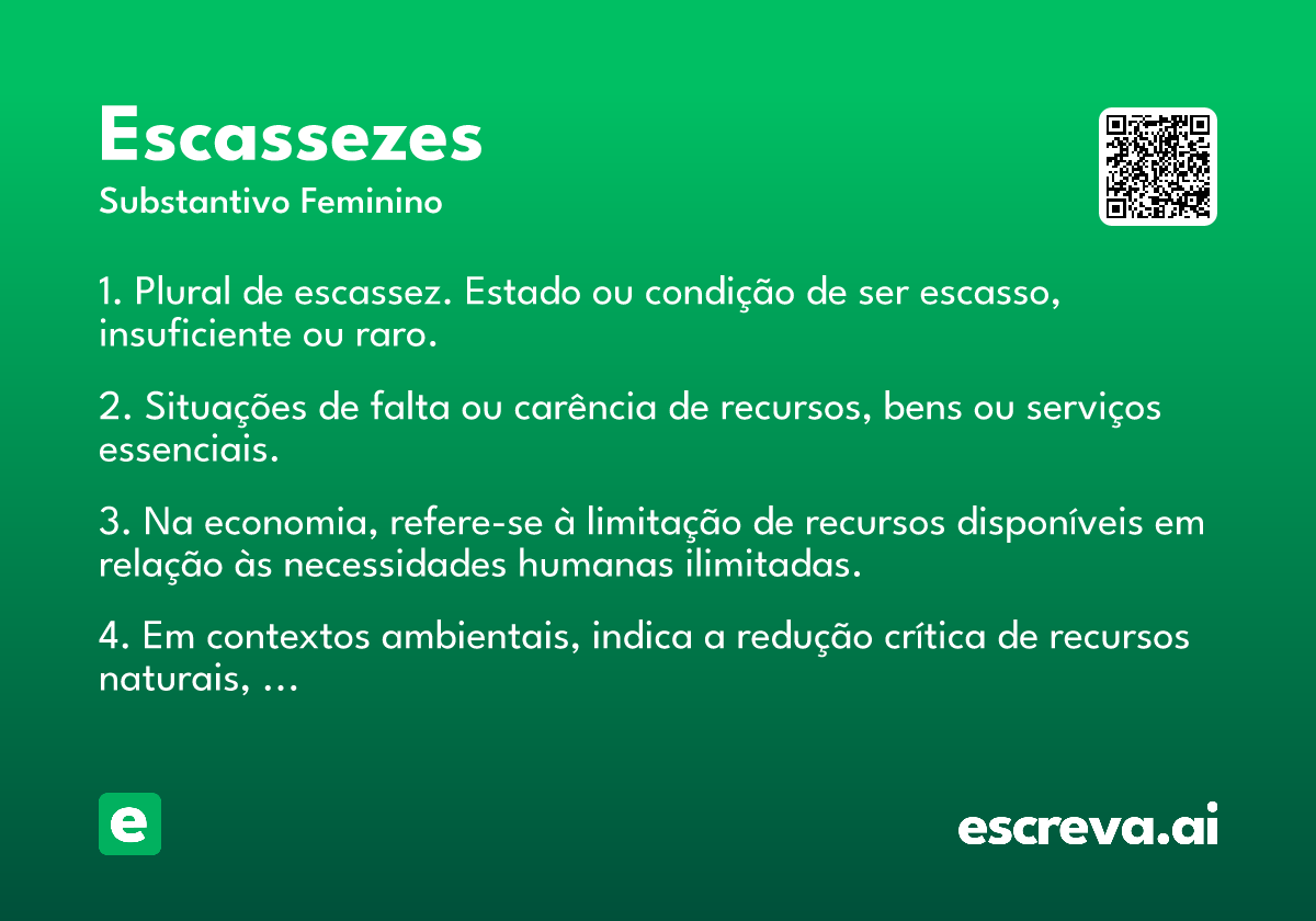escassezes