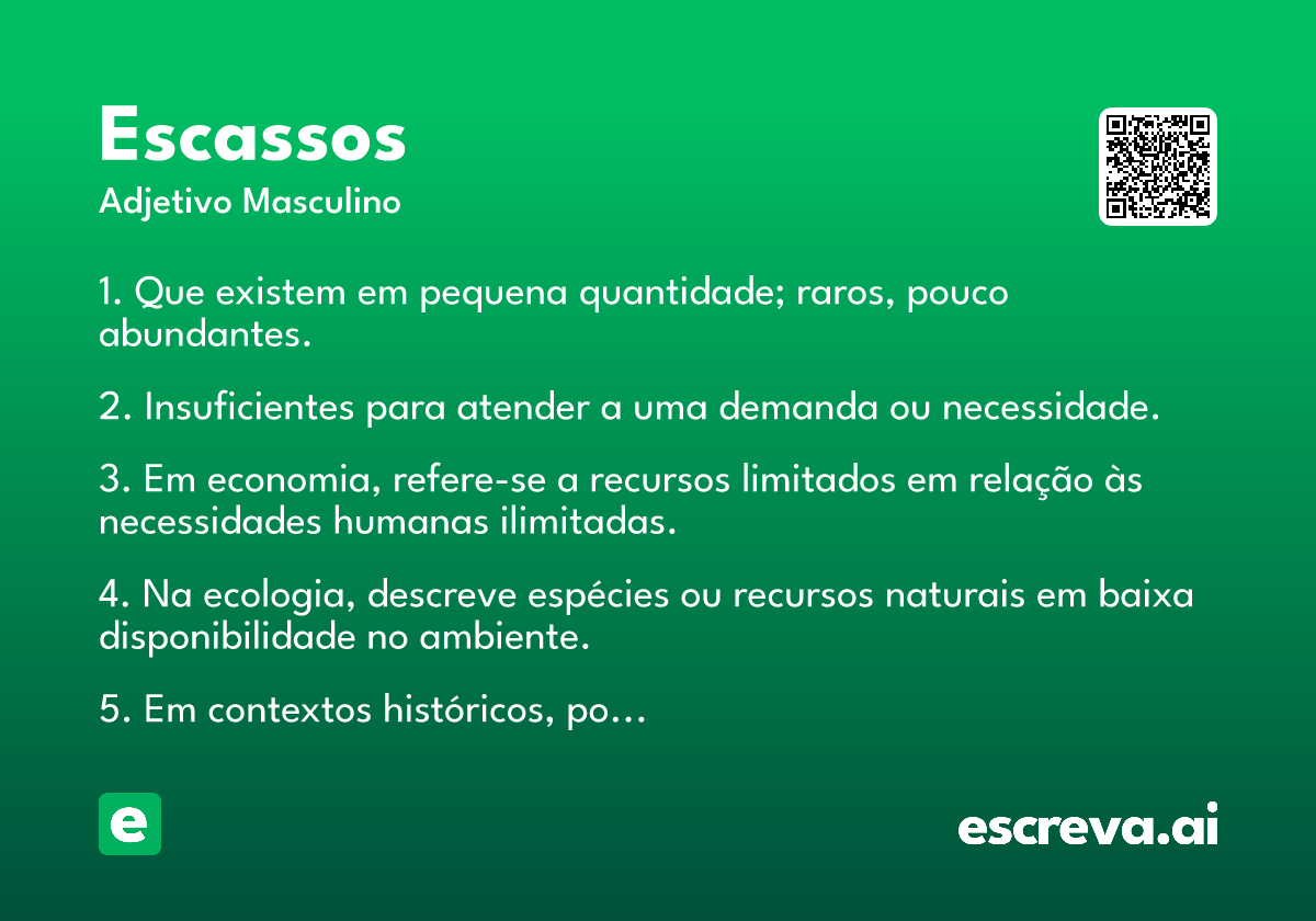 escassos