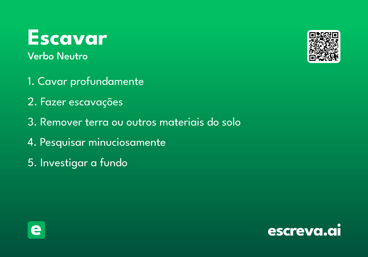escavar