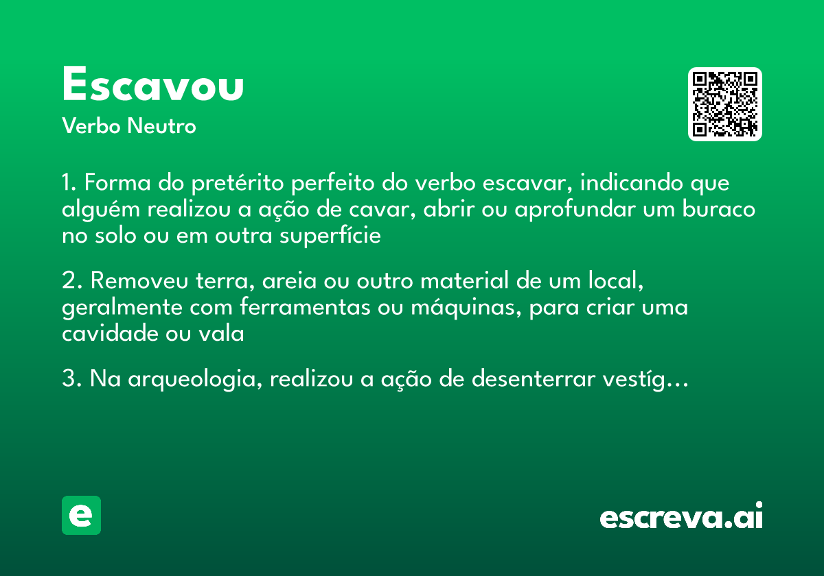 escavou