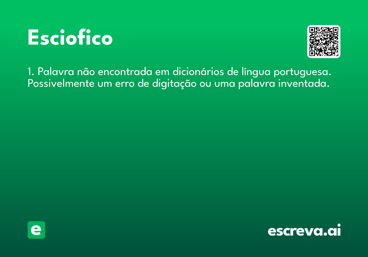 esciofico