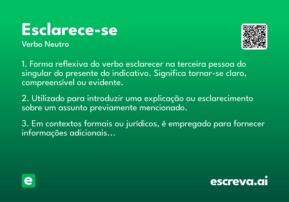 esclarece-se