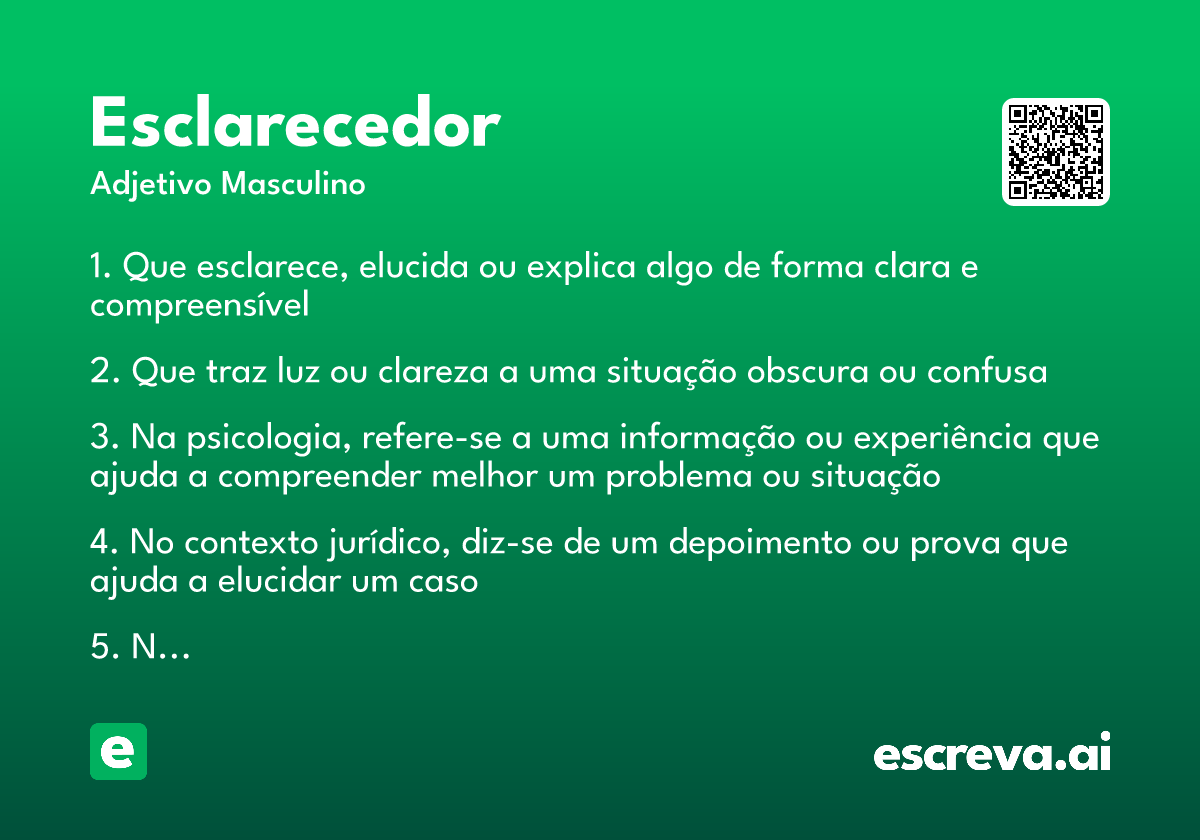 esclarecedor