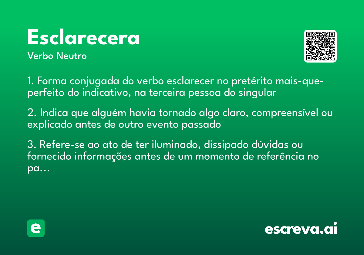 esclarecera