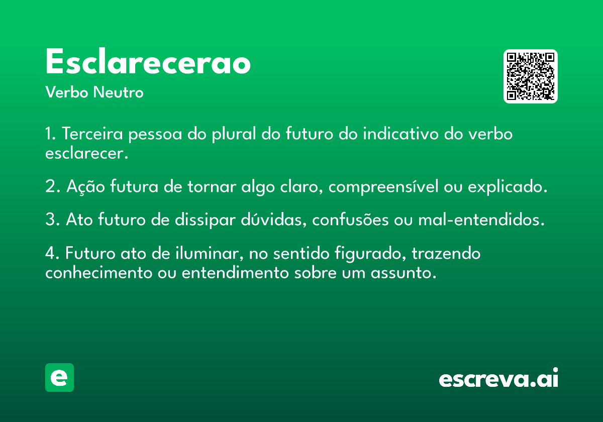 esclarecerao