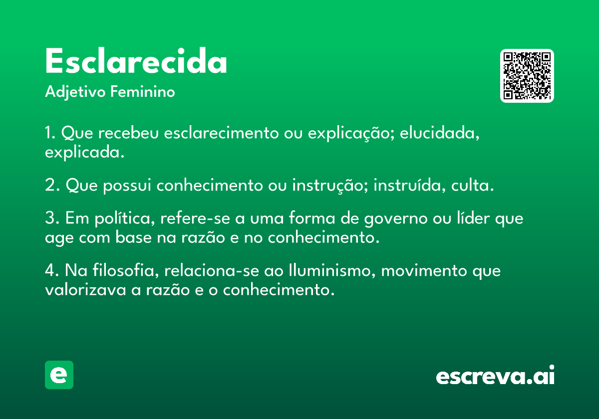 esclarecida
