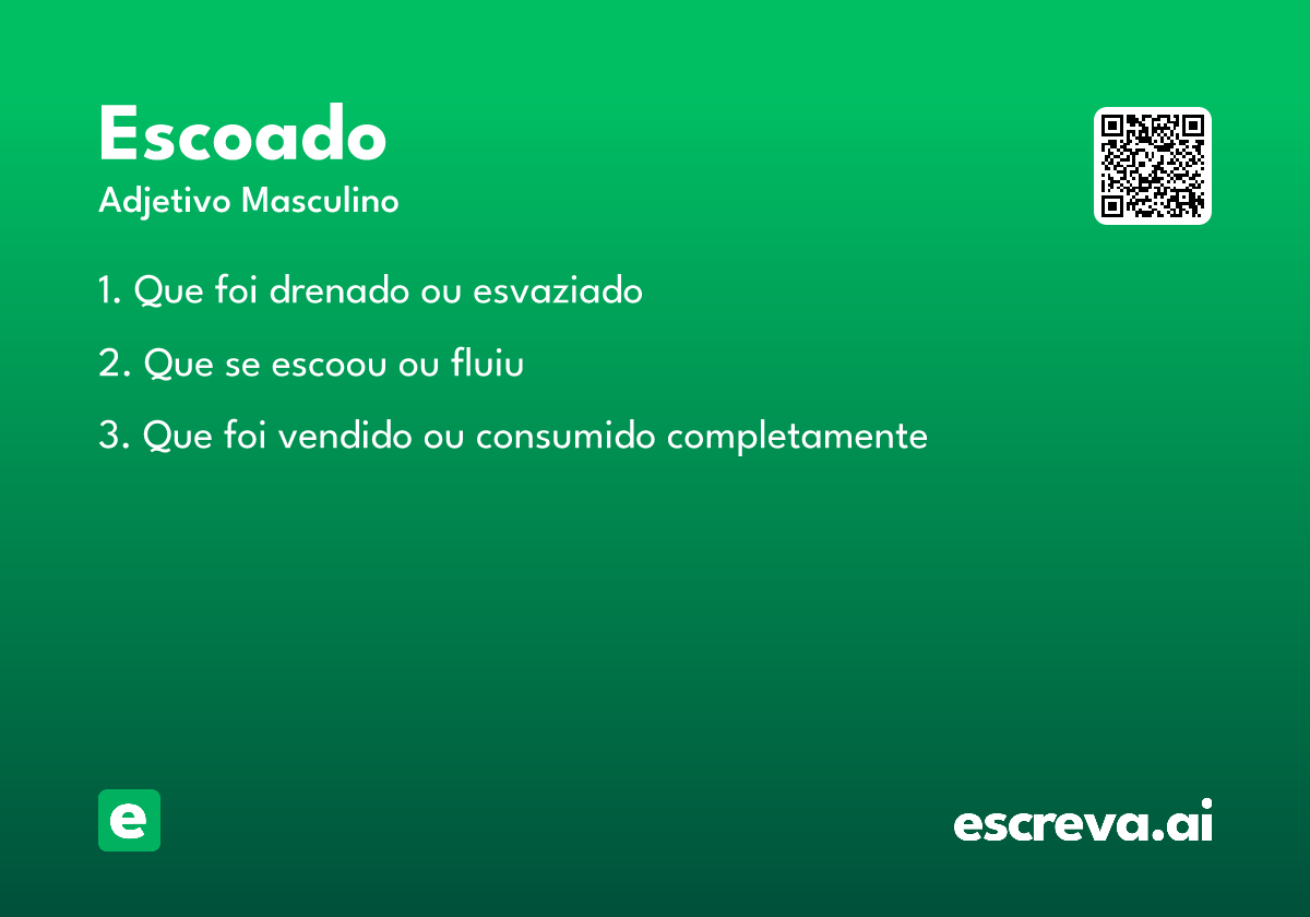 escoado