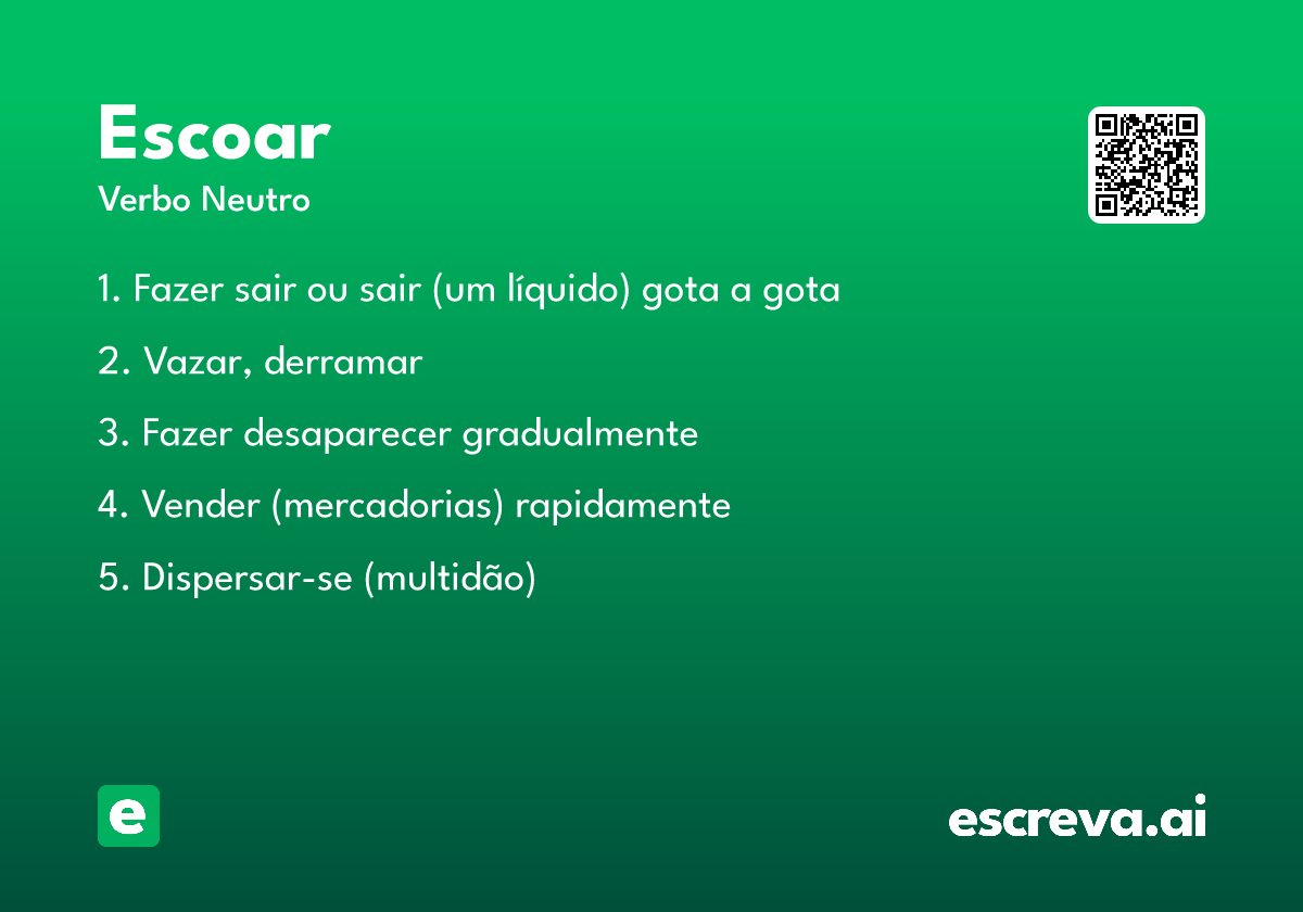 escoar