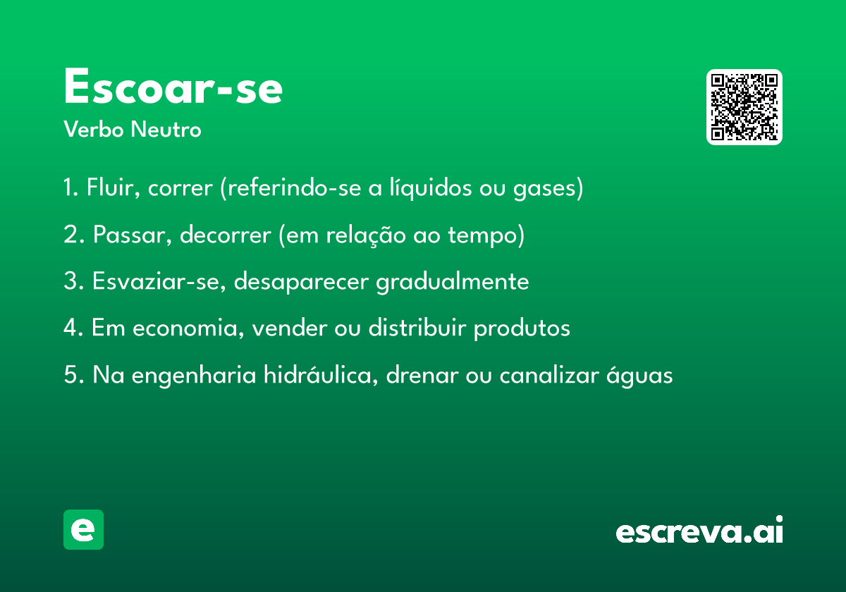 escoar-se