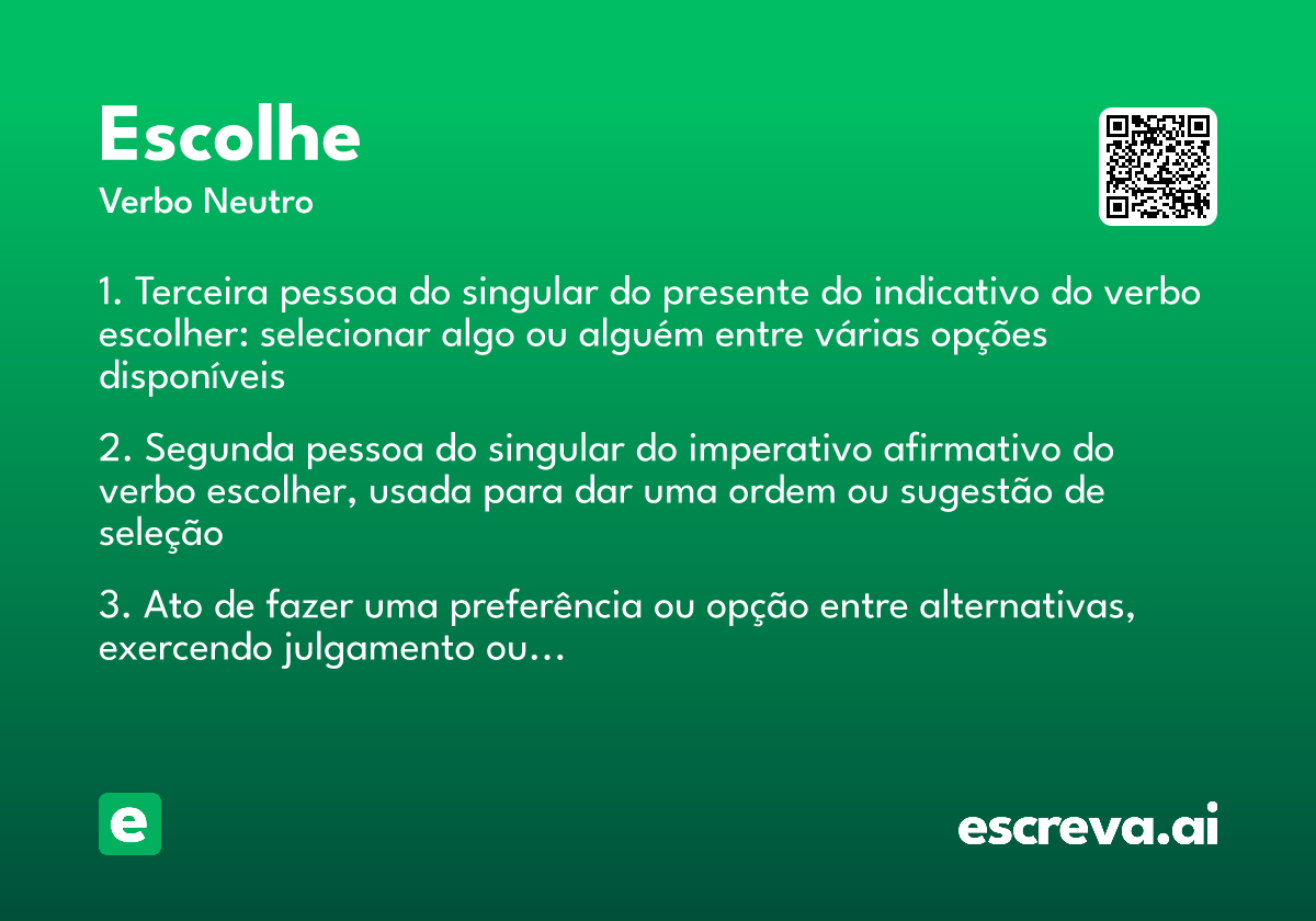 escolhe
