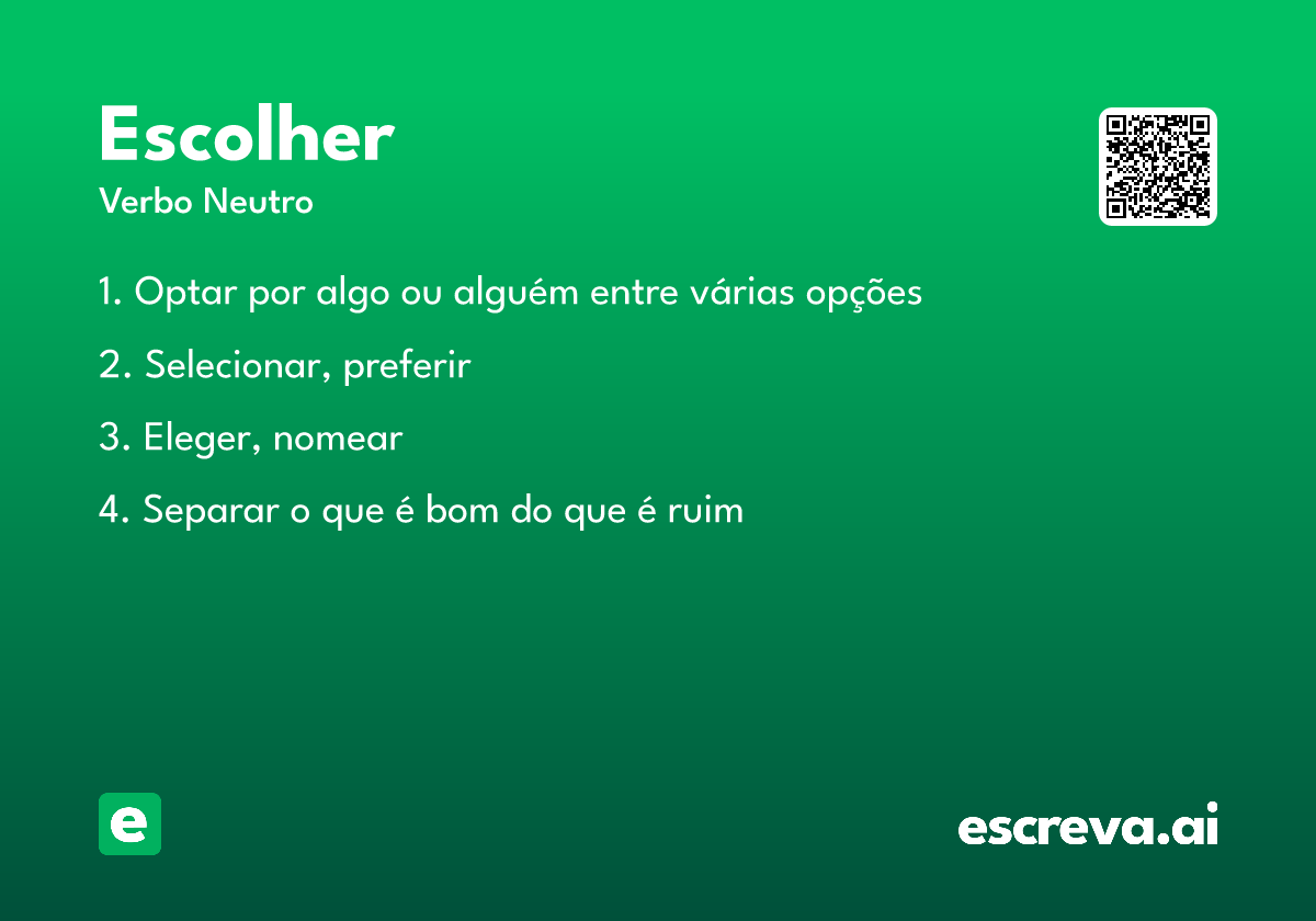 escolher