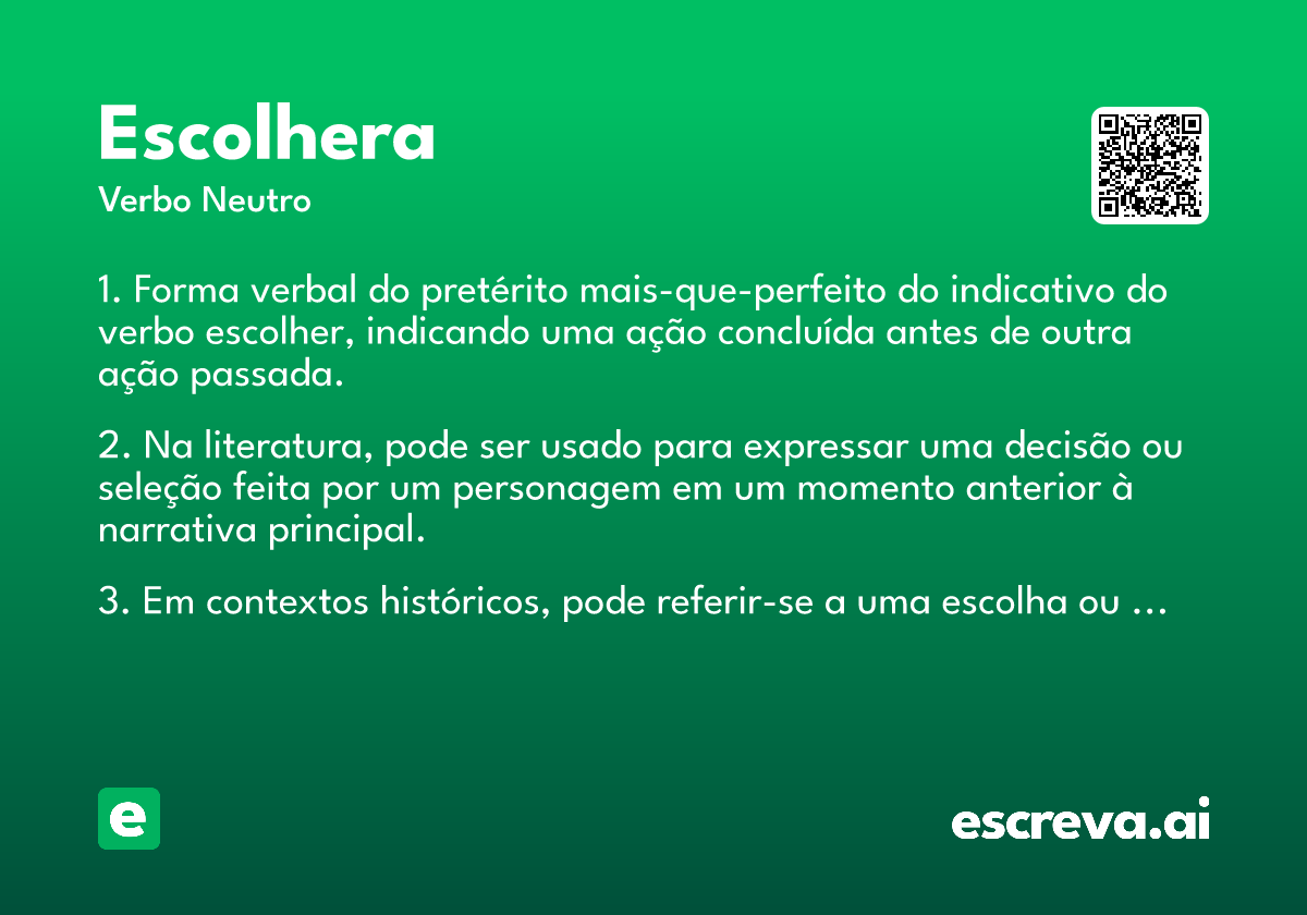 escolhera