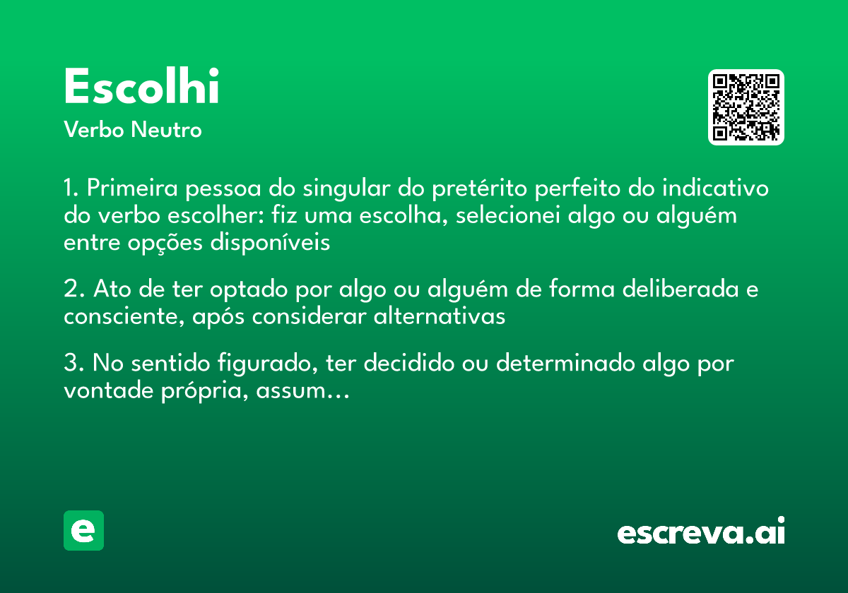 escolhi