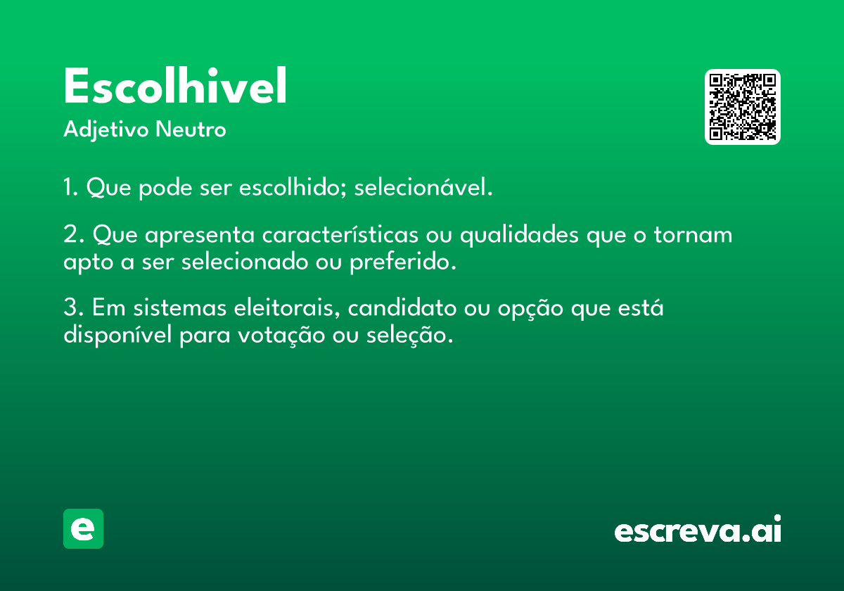 escolhivel