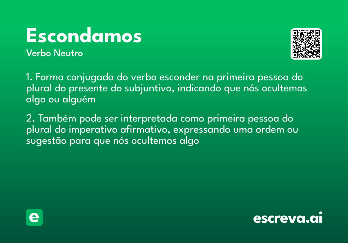 escondamos