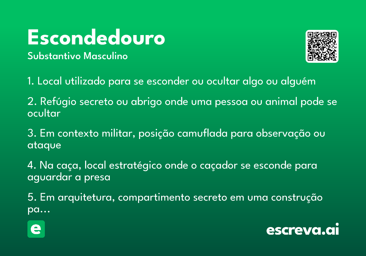 escondedouro