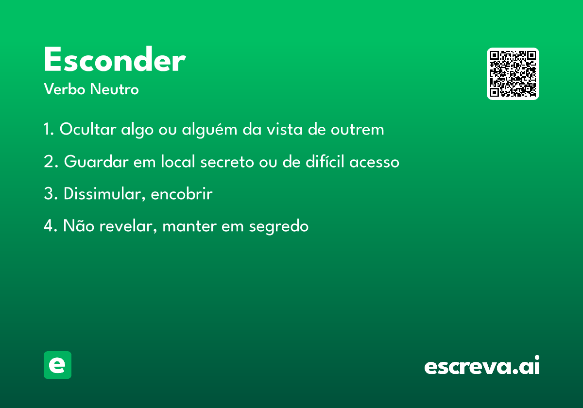 esconder