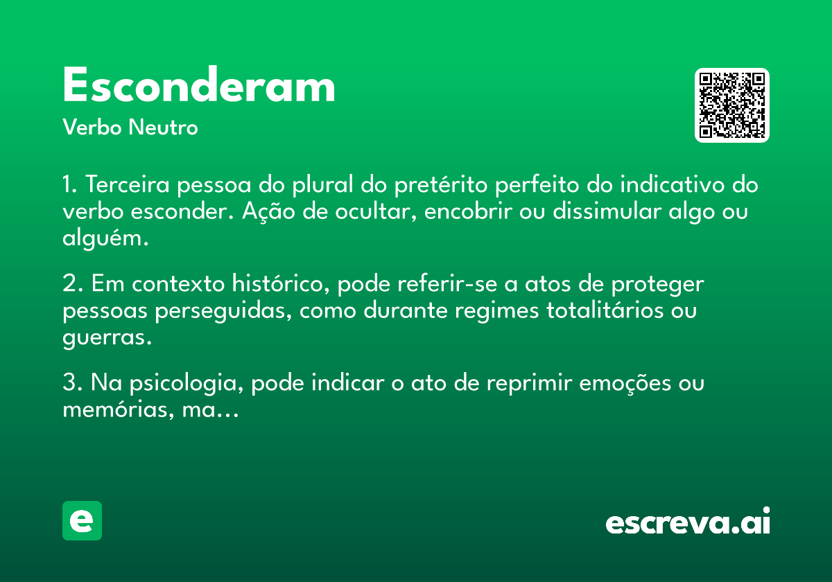esconderam