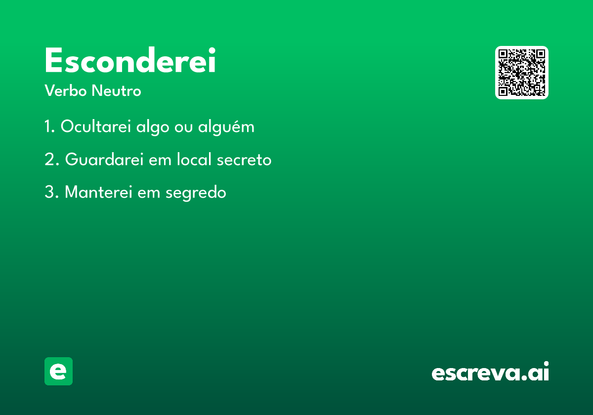 esconderei
