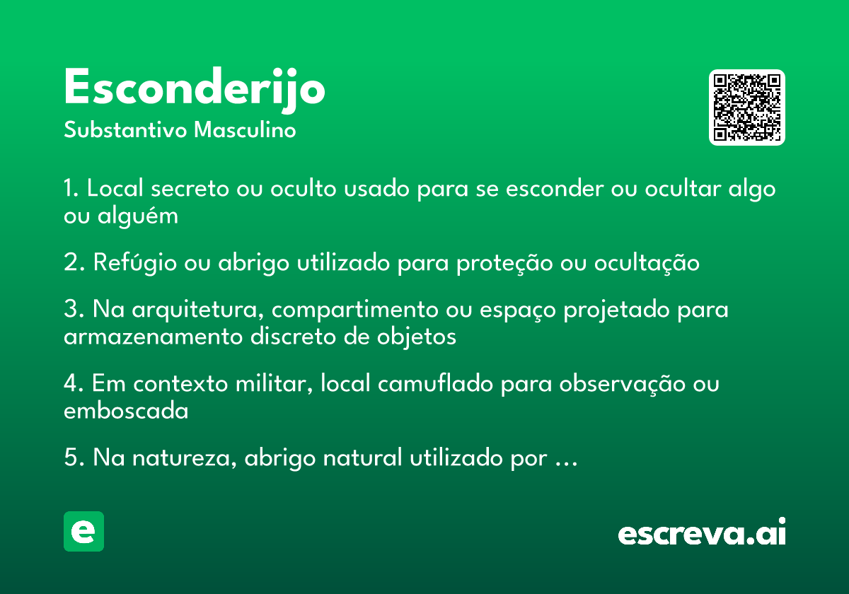esconderijo