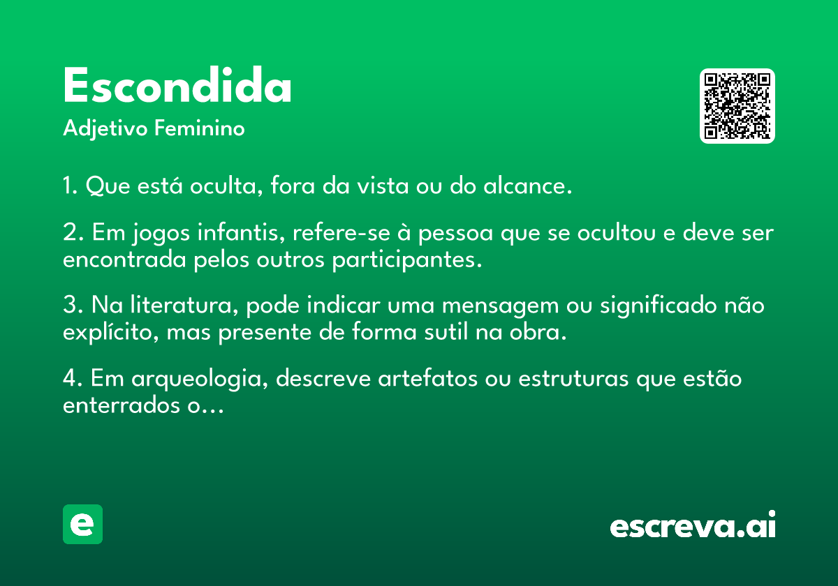escondida