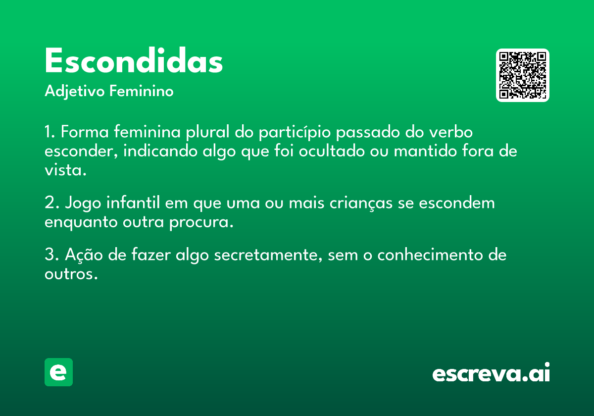 escondidas