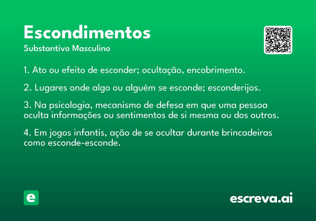 escondimentos
